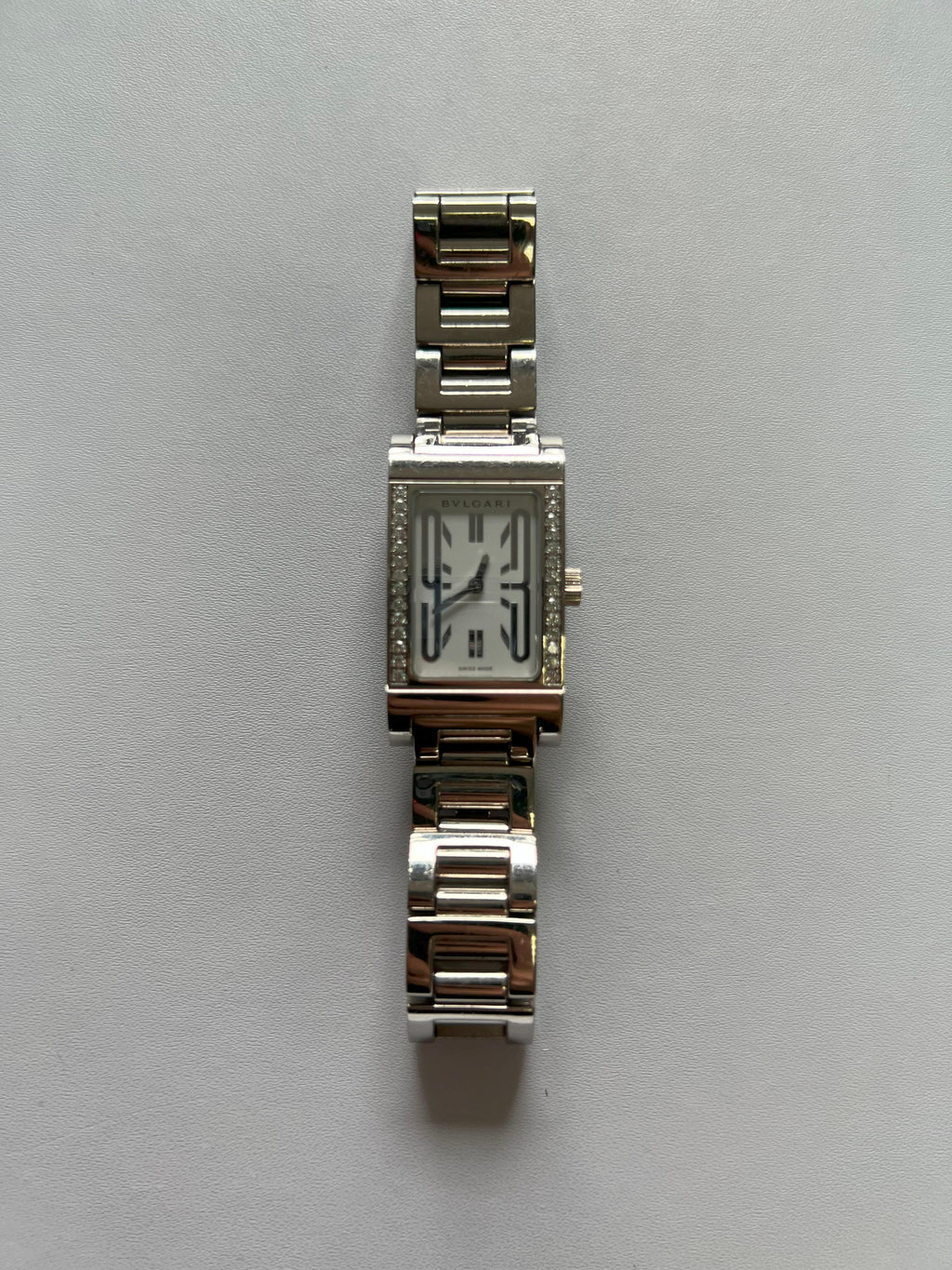 Bvlgari Assioma Diamond Dial 18 Karat White Gold Watch