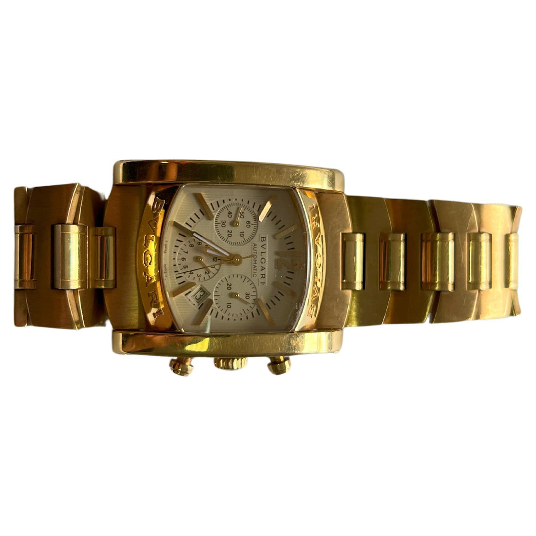Bvlgari Bulgari Assioma 18 Karat Yellow Gold Large Dial Watch