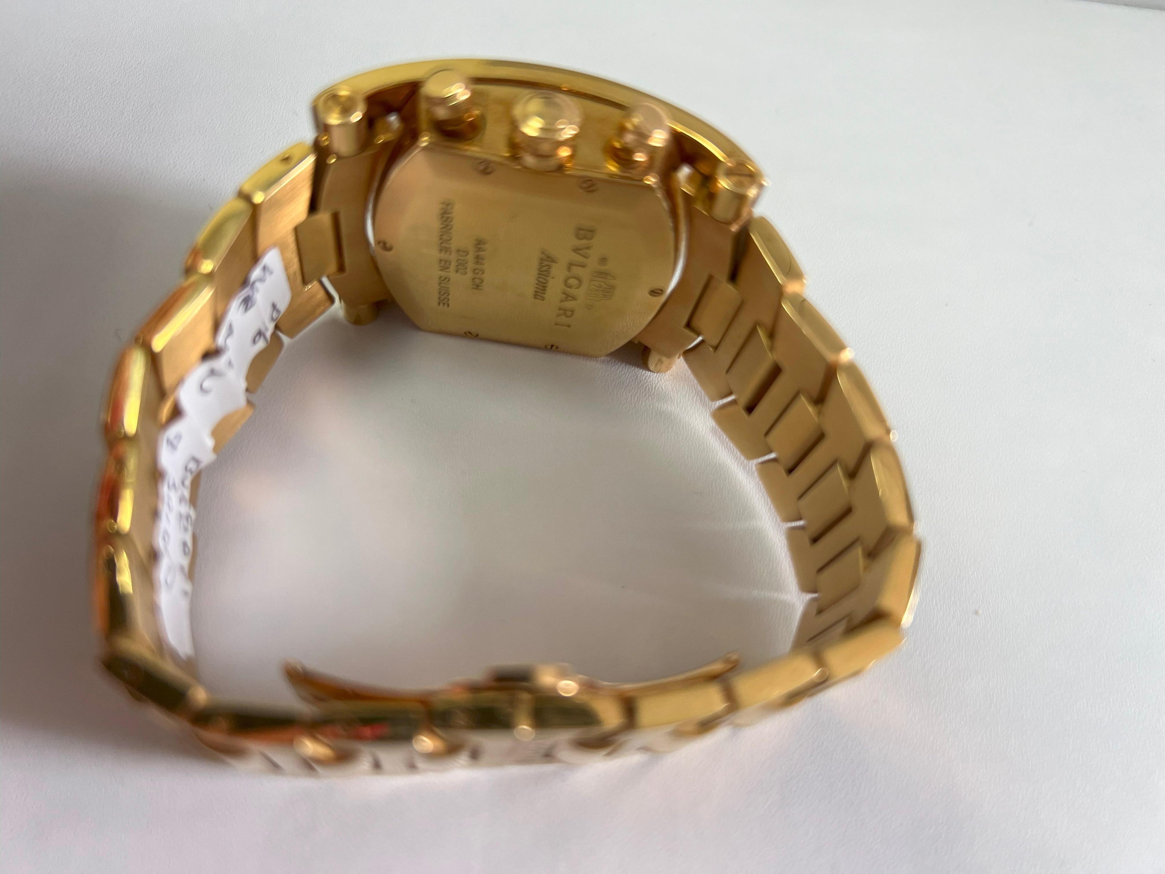 Bvlgari Bulgari Assioma 18 Karat Yellow Gold Large Dial Watch