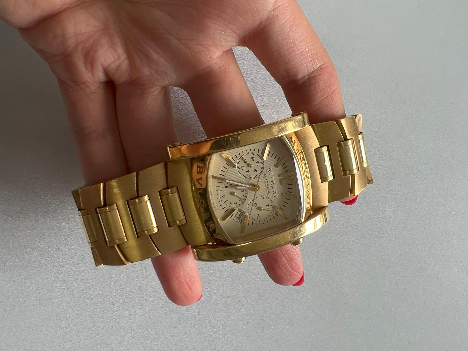 Bvlgari Bulgari Assioma 18 Karat Yellow Gold Large Dial Watch