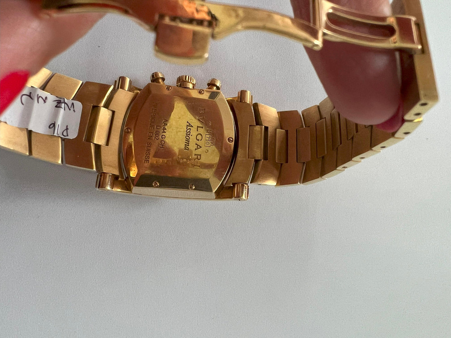 Bvlgari Bulgari Assioma 18 Karat Yellow Gold Large Dial Watch