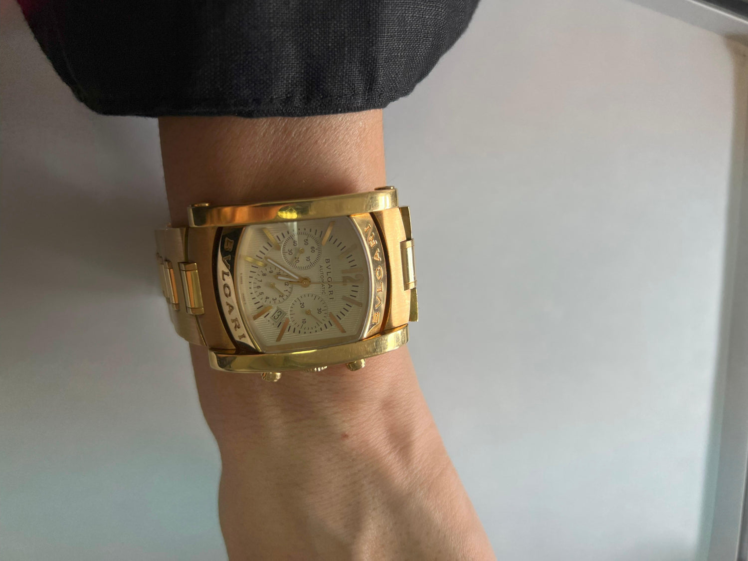 Bvlgari Bulgari Assioma 18 Karat Yellow Gold Large Dial Watch