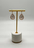 Diamond Nature Inspired Branch Scroll Motif Pave Set 14K Yellow Gold Earrings