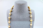 Golden Yellow AAA South Sea Pearls 18K Yellow Gold Long Necklace