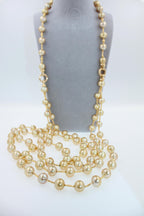 Golden Yellow AAA South Sea Pearls 18K Yellow Gold Long Necklace