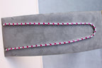 Ruby Diamond Bezel Set Tennis Line 14K White Gold Classic Set Unique Necklace