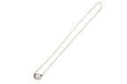 White South Sea Pearl Diamond 18K Gold Satin Brushed Gold Pendant Necklace