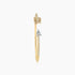 Arrow Symbol White Diamond 18K Yellow & White Gold Bangle Bracelet