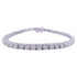 Diamond 7.5 Carat Tennis Line Classic Fashion 14 Karat White Gold Bracelet