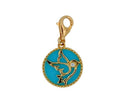 Diamond Flying Dove Bird Soaring Sky  Peace Devotion Love Hope 18 Karat Yellow G