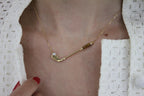 Diamond Golden Tiger's Eye Golf Club Birdie Charm Yellow Gold Necklace Pendant