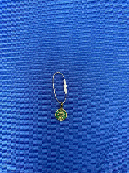 Diamond Hamsa Hand Mystic Protection Palm Symbol Evil Eye 18 Karat Yellow Gold M