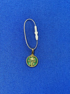 Diamond Hamsa Hand Mystic Protection Palm Symbol Evil Eye 18 Karat Yellow Gold M