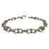 Diamond Horse Shoe Pave Link Layered Rope Fashion 14 Karat Yellow Gold Bracelet