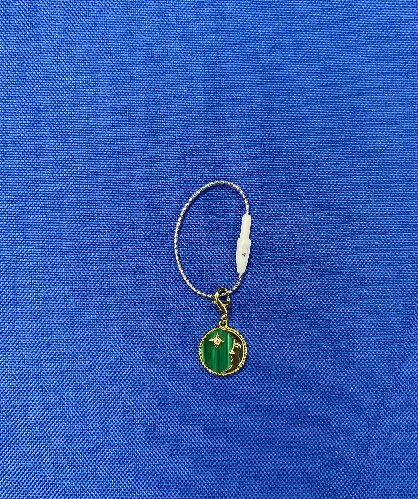 diamond moon star celestial heaven zodiac crescent sky 18 karat yellow gold gree
