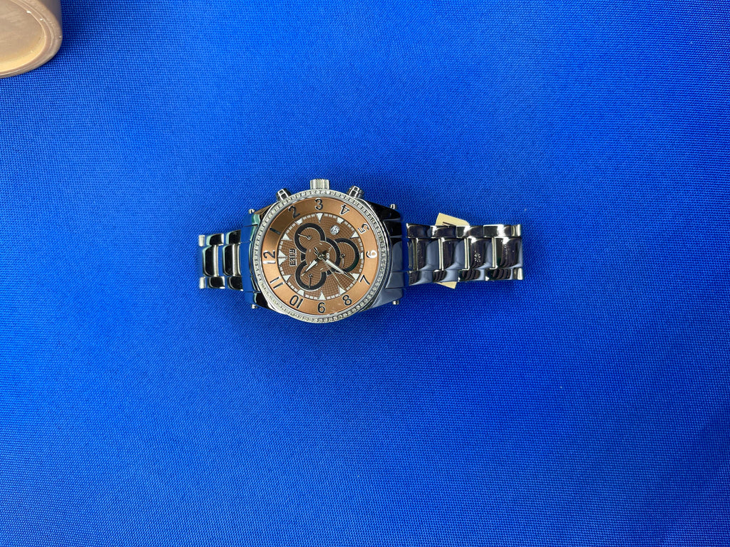 Diamond Pave Dial Luxury Swiss Quartz Exotic Watch 0.64 Tcw