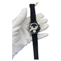 Diamonds Pave Dial Luxury Swiss Quartz Exotic Leather Band Watch