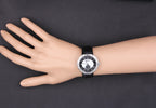 Diamonds Pave Dial Luxury Swiss Quartz Exotic Watch 0.64 Tcw