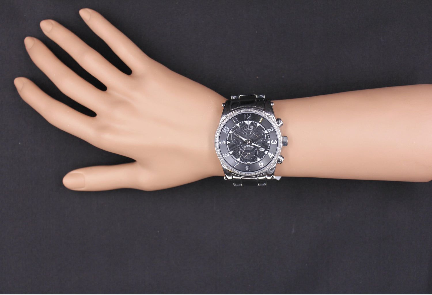 Diamonds Pave Dial Luxury Swiss Quartz Exotic Watch 0.64 Tcw