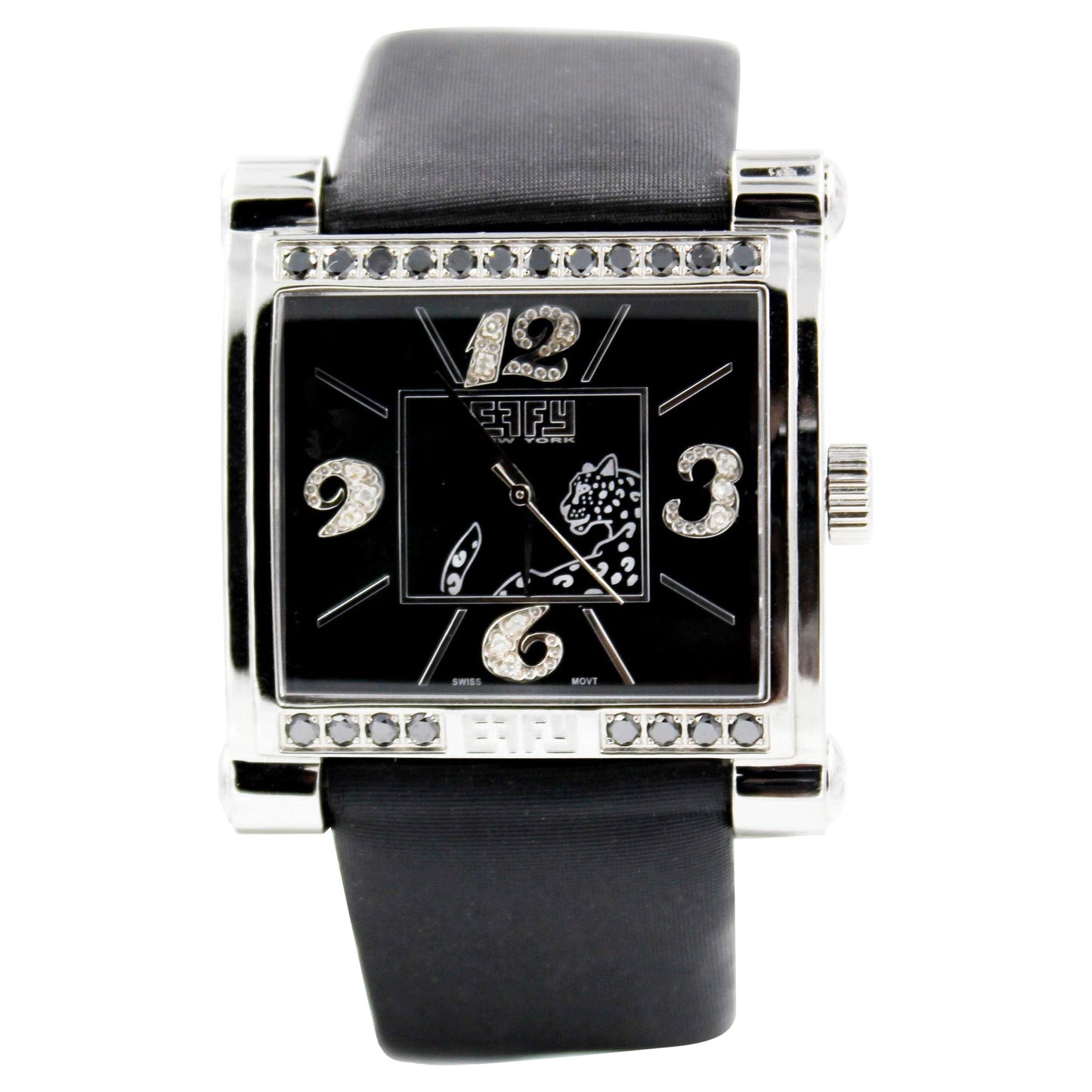 diamonds pave dial luxury swiss quartz exotic watch 0.77 tcw