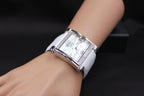 Diamonds Pave Dial Luxury Swiss Quartz Exotic Watch 0.77 Tcw