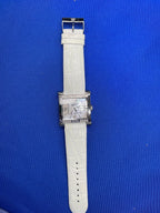 Diamonds Pave Dial Luxury Swiss Quartz Exotic Watch 0.77 Tcw