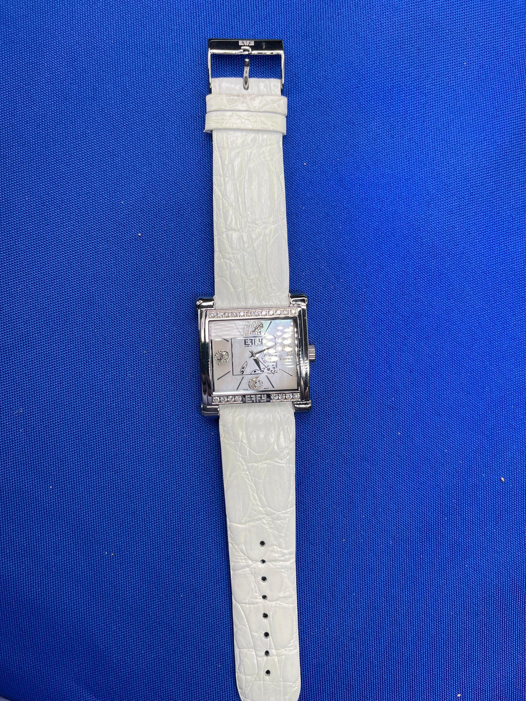 Diamonds Pave Dial Luxury Swiss Quartz Exotic Watch 0.77 Tcw
