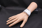 Diamonds Pave Dial Luxury Swiss Quartz Exotic Watch 0.77 Tcw