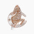 Horse Stallion Pony Diamond Pave & Pearl 18K Rose & White Gold Pin Brooch