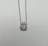 Ladybug Lady Bug Symbol Diamond Halo Set 18K White Gold Chain Pendant Necklace
