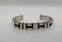 Geometric Simple Modern Statement 925 Sterling Silver Wide Cuff Bangle Bracelet