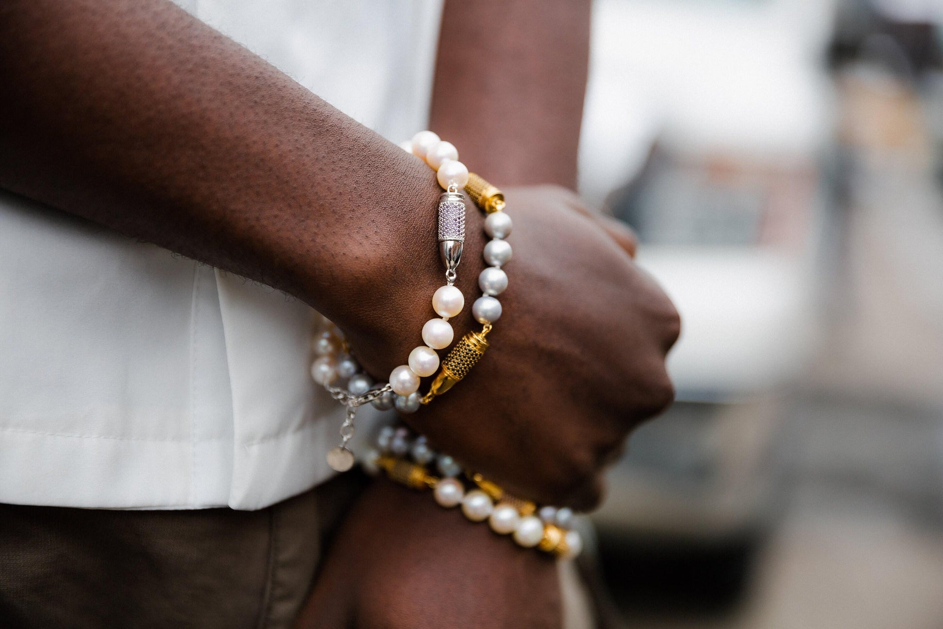 Orange Citrine Pave Set Gemstone Rocket Bullet Grey Silver Pearl Black Sterling 