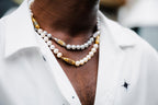 Purple Violet Amethyst Pave Set Gold Rocket Bullet Grey Pearl 18K Gold Vermeil S