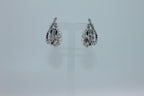 Japanese White Akoya Pearl 18K White Gold Luxury Grapes Crown Diamond Earrings