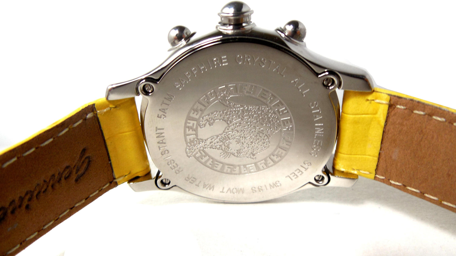 Luxury Swiss Quartz Exotic Leather Band Watch