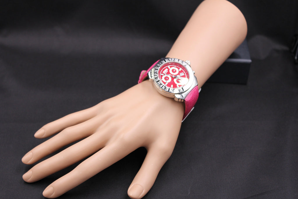 Luxury Swiss Quartz Exotic Leather Band Watch
