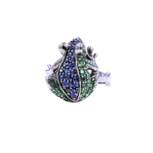 Midnight Lucky Frog - Ring