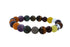 Multi Color Earth Gemstones Round Bead Stretchy Unique Statement Circle Beads Ch