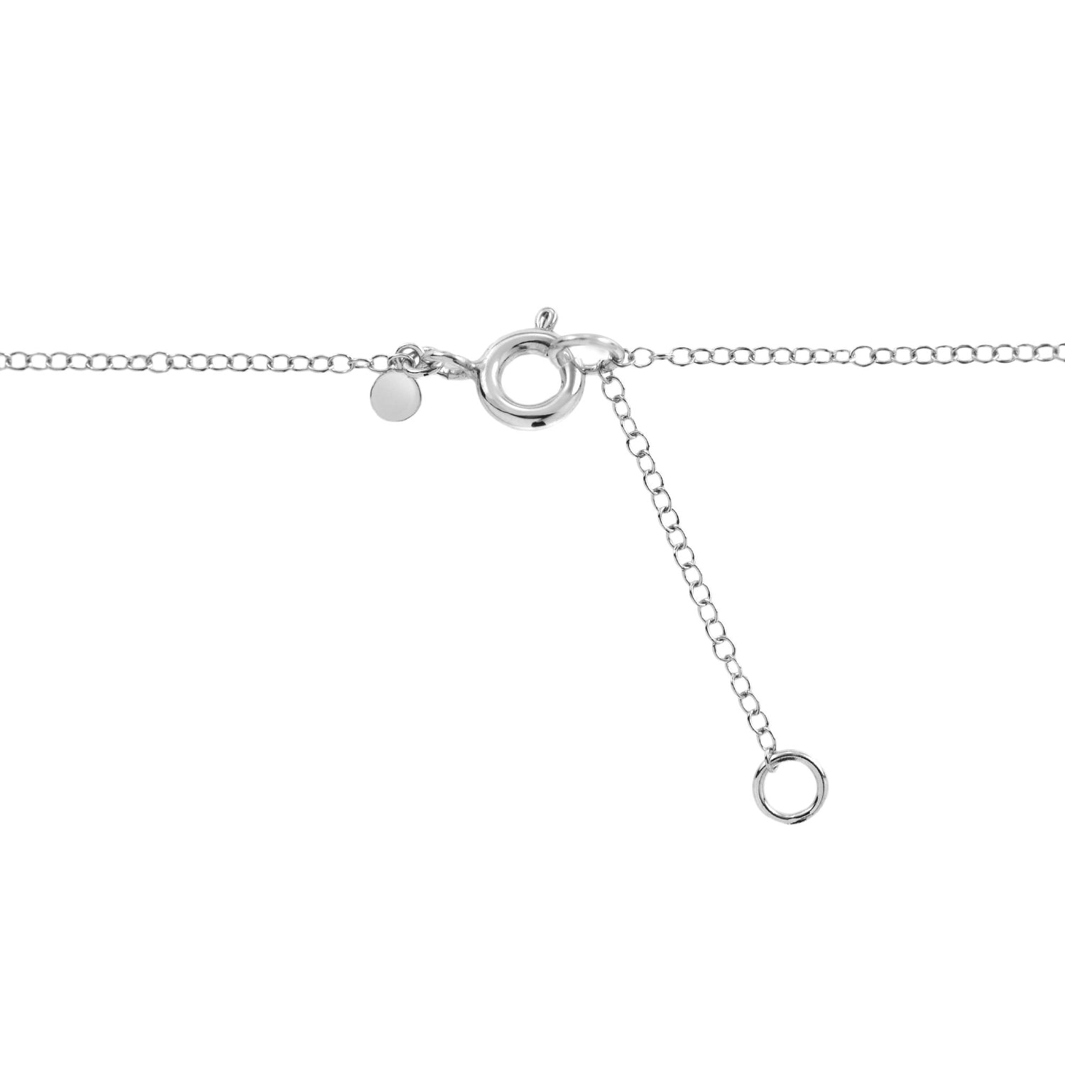 Double Drop Blue Topaz with Diamond Halo Accent Pendant 14K White Gold Necklace