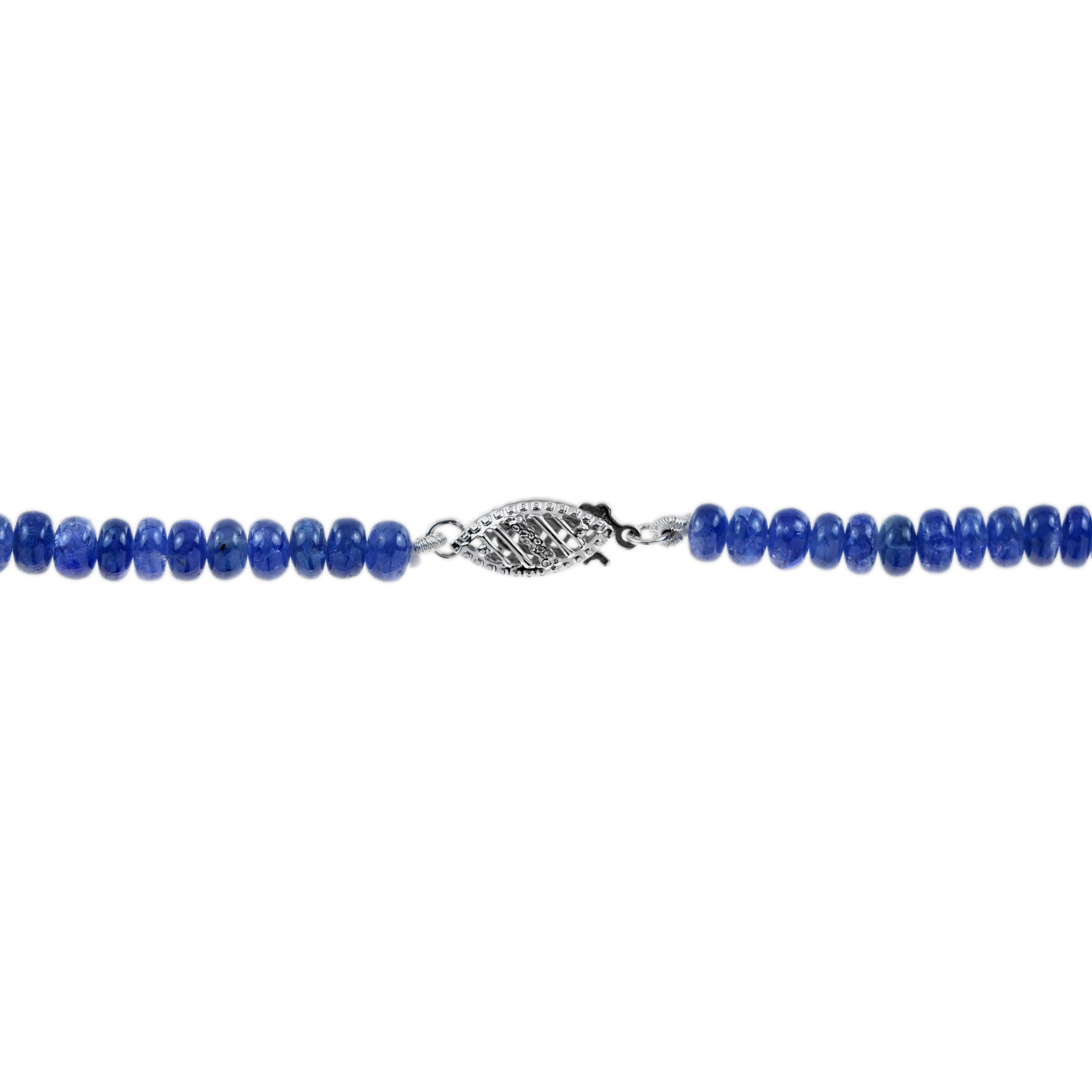 Black Opal & Emerald Sapphire and Diamond Art Deco Style White Gold Necklace