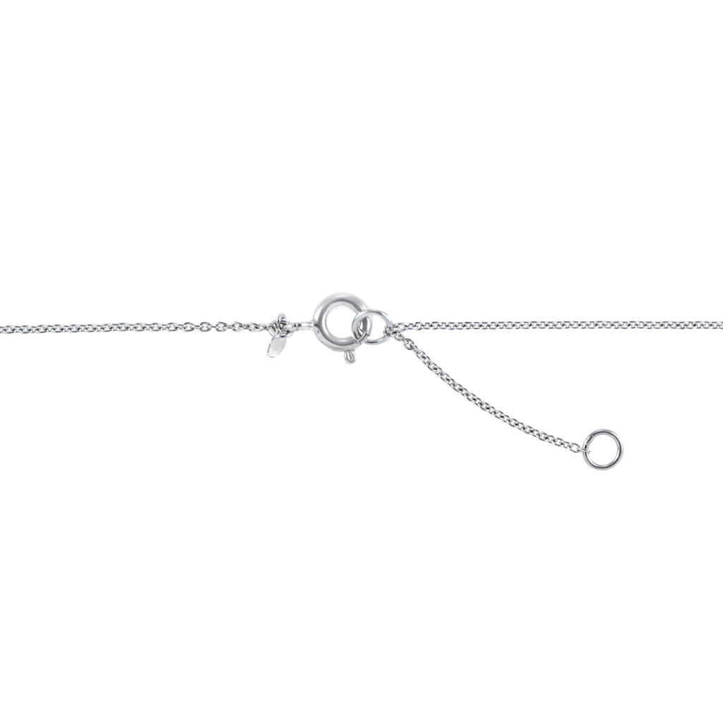Opal & Diamond Halo Vintage Style White Gold Pendant Necklace