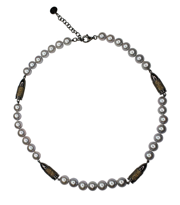 Orange Citrine Pave Set Gemstone Black Rocket Bullet Grey Silver Pearl Black Rho