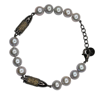Orange Citrine Pave Set Gemstone Rocket Bullet Grey Silver Pearl Black Sterling 