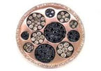Diamond Pave Galaxy Solar Universal 14K сары алтыннан жасалған кулон сақинасы