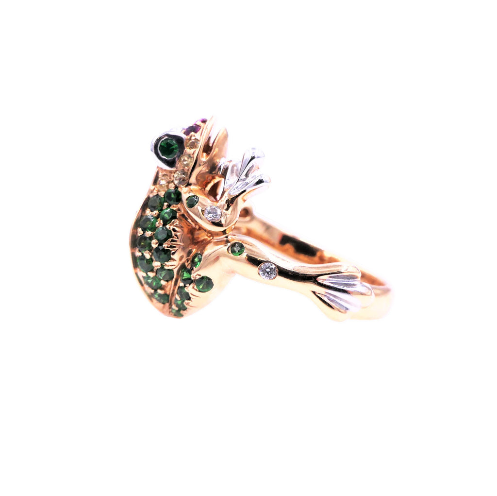 Pink Forest Lucky Frog - Ring