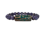 Purple Violet Lilac Amethysts Round Bead Stretchy Unique Statement Circle Beads 