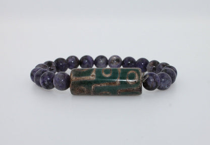 Purple Violet Lilac Amethysts Round Bead Stretchy Unique Statement Circle Beads 