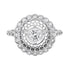 Art Deco Style Diamond Honey Comb Filigree 14K White Gold Ring