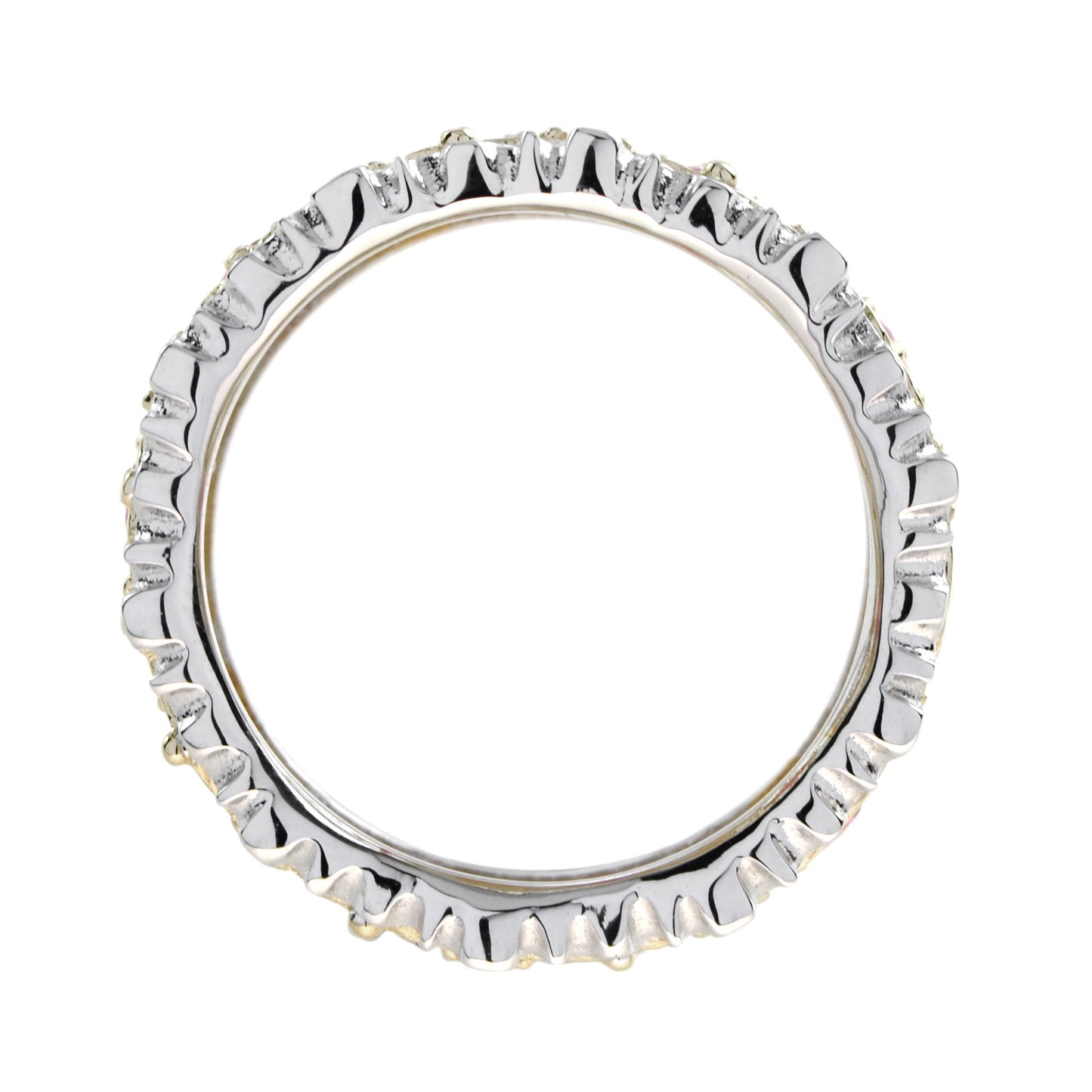 emerald & diamond edwardian style wide band two tone gold ring