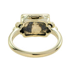 Blue Sapphire & Diamond Vintage Style Poison Locket 14K Yellow Gold Ring